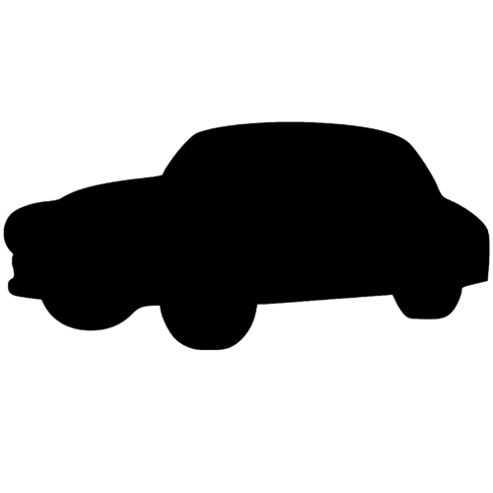Image of Car Silhouette Wall Chalkboard
