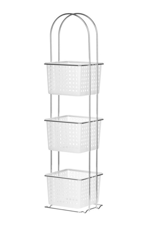 Image of Premier Housewares Bathroom Container - White