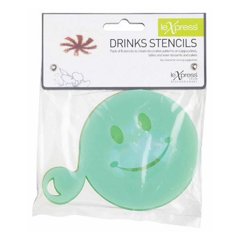 Image of Le?xpress Drinks Coffee Stencils, Set Of 8
