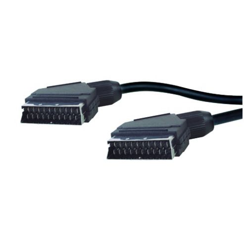 Image of Nikkai Dvd Tv Vcr 21pin Scart Plug Lead Cable 1.5m