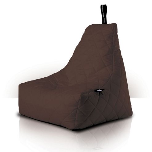 Image of Luxury Quilted Bean Bag - Brown