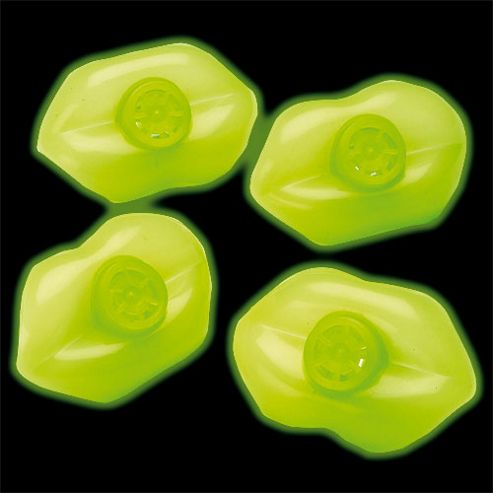 Image of Glow In The Dark Lip Whistles For Children To Play (pack Of 8)