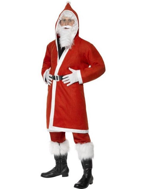 Image of Christmas Santa Gown With Hood - Budget Large