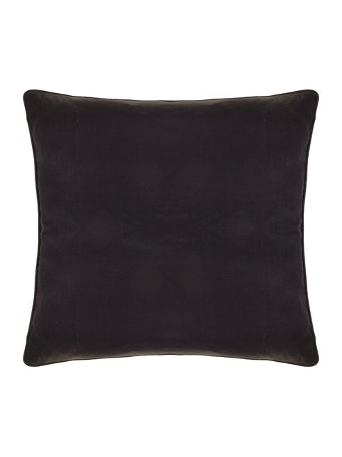 Image of Linea Oversized Silk Cushion, Black