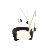 Rosewood Pet Products Catwalk Catnip Las Vegas Plush Cat Scratcher in Brown/Cream