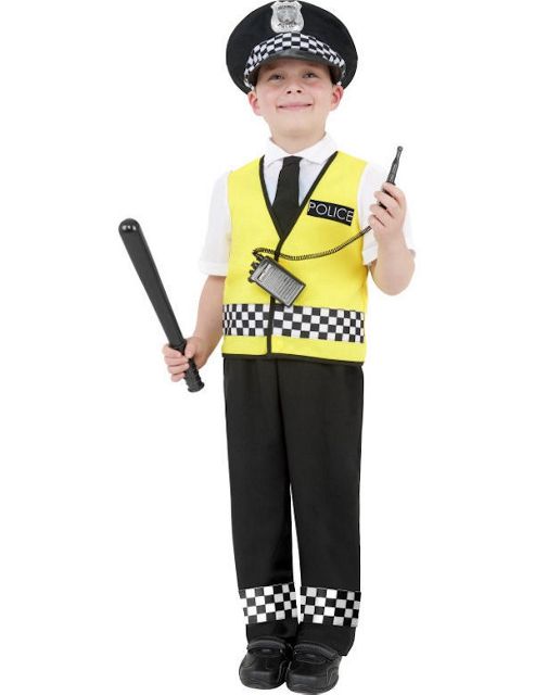 Image of Police Boy - Child Costume 10-12 Years