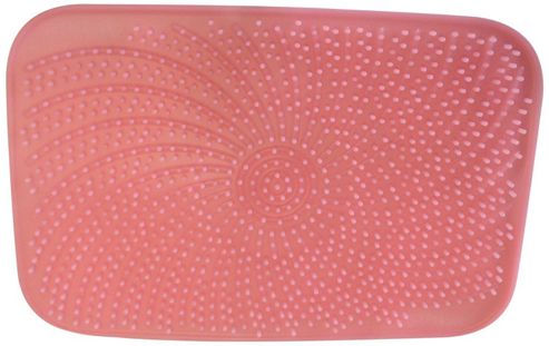 Image of Dossil Sinkie Pink Drying Mat For Glassware, Vases And Delicates