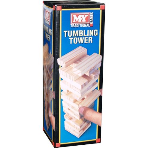 Image of M.y Traditional Games Mini Tumbling Tower 48 Wooden Pieces