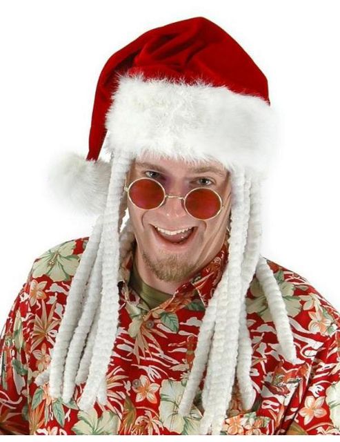 Image of Santa Hat With Dreadlocks