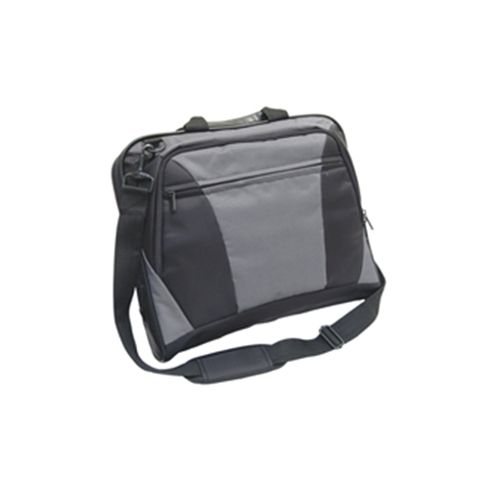 Image of Monolith Nylon Laptop Messenger Bag Black And Grey 2400