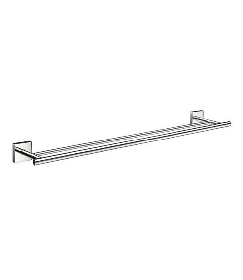 Image of Smedbo House Double Towel Rail - Brushed Chrome