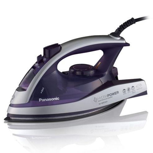 Image of Panasonic W920 Aluminium Plate Steam Iron - Voilet & Silver