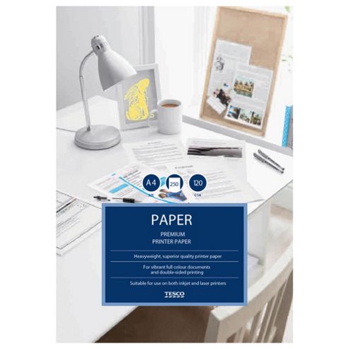 Image of Tesco Premium White Paper 120gsm 250 Sheets