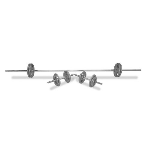 Image of Body Power 52kg 7ft Tri-grip Combi Standard Weight Set