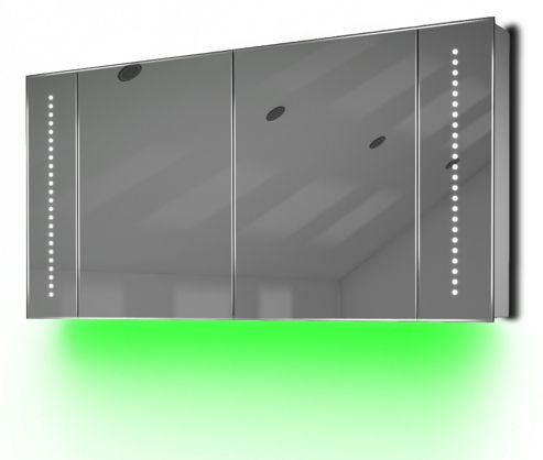 Image of Ambient Audio Demist Bathroom Cabinet With Bluetooth, Shaver & Sensor K126gaud