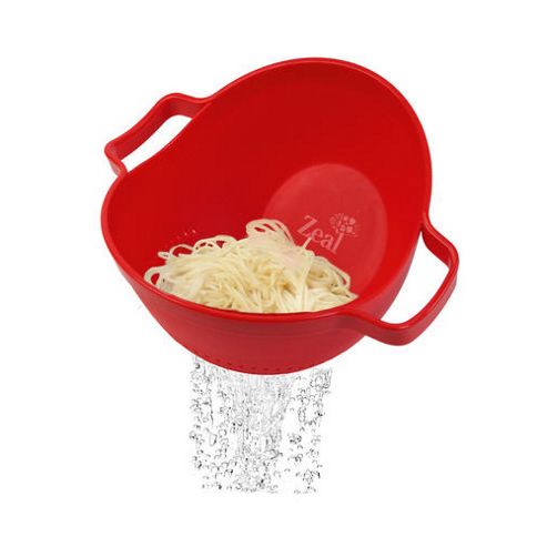 Image of Drain & Serve Colander Red