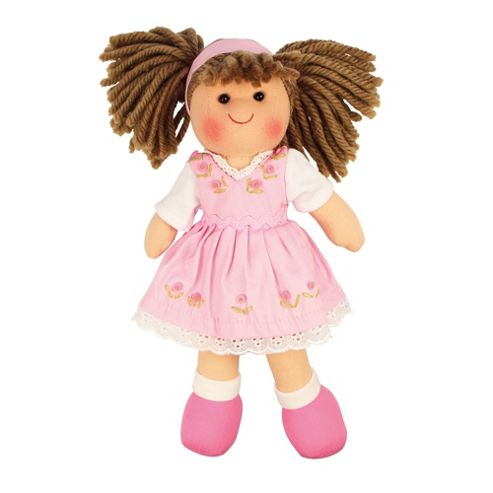 Image of Bigjigs Toys 28cm Doll Bjd007 Rose