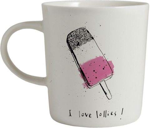 Image of Ecp Design Ltd Summer Holiday 8.5cm Porcelain Ice Cream Mug