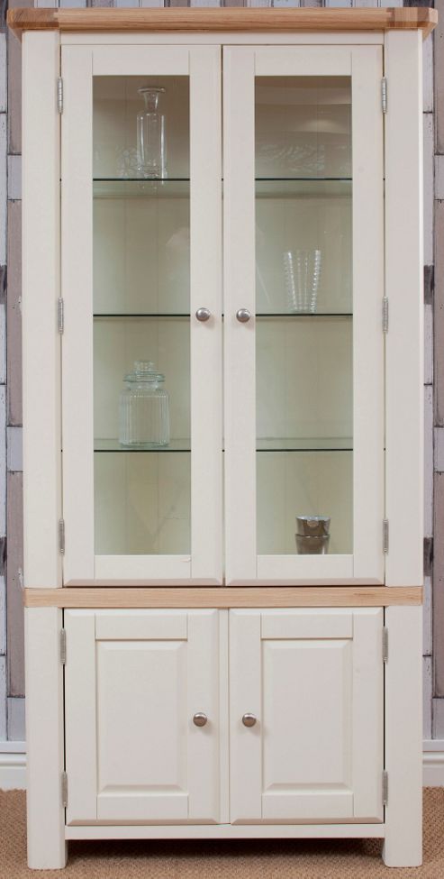 Image of Altruna Rayleigh Display Cabinet - Painted Cream