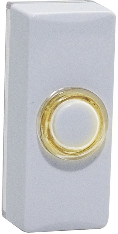 Image of Byron 7730 Glow Bell Push White