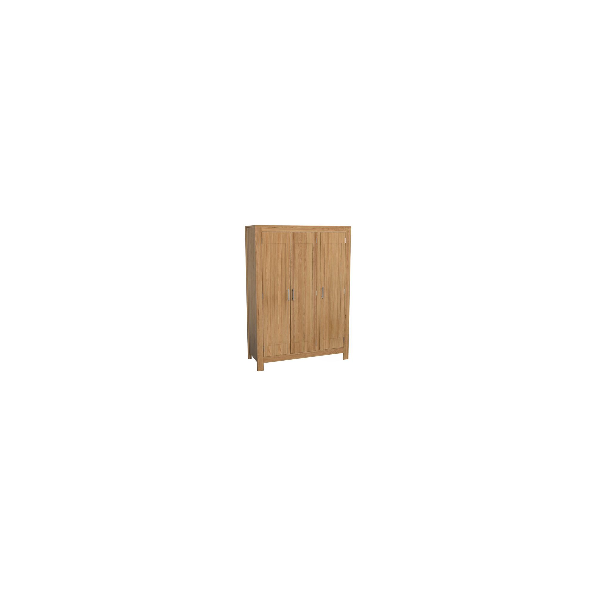Kelburn Furniture Milano Triple Wardrobe in Clear Satin Lacquer at Tesco Direct