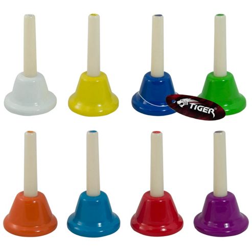 Image of Tiger 8 Tuned Handbell Set