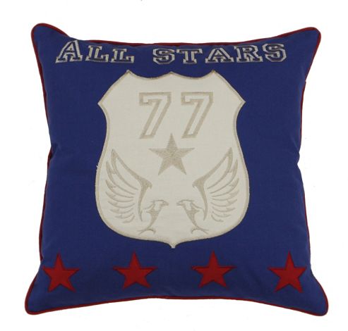 Image of Scatter Box Broadway Boys All Stars Cushion - Blue
