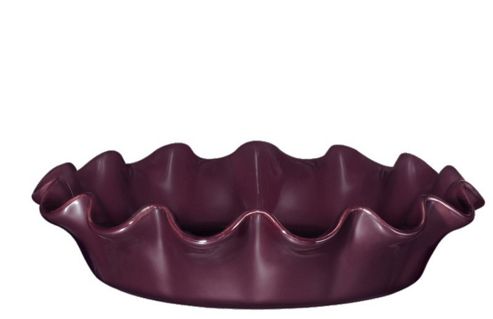 Image of Emile Henry 26.5cm 1.2l Ruffled Pie Dish, Figue Purple