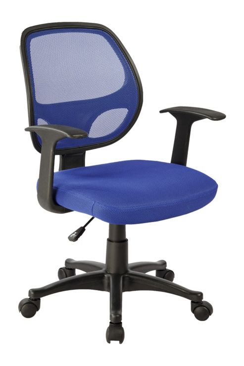 Image of Hispanohogar Office Armchair - Blue