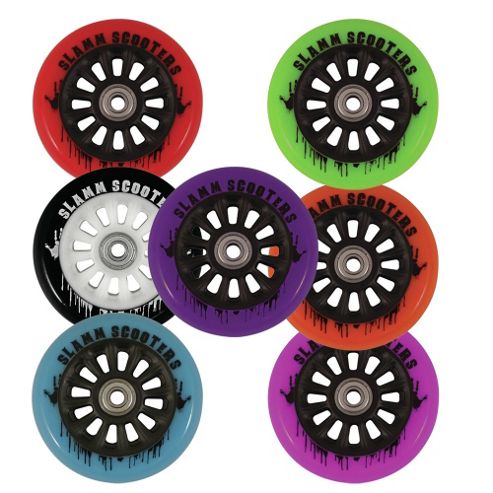 Image of Slamm Nylon Core Wheel + Bearings Black / Green