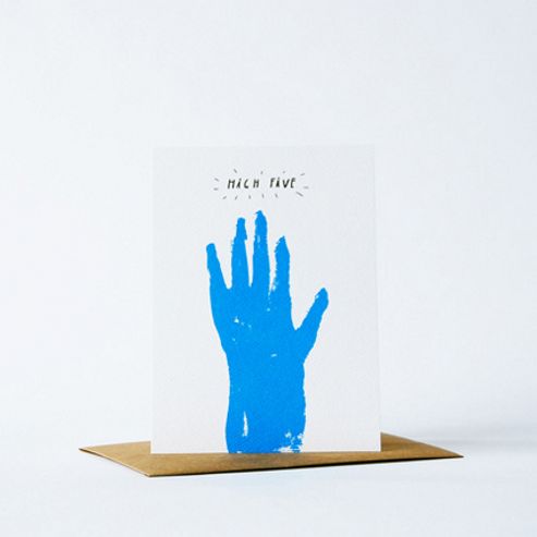 Image of Yellow Owl Workshop Card - High Five
