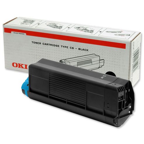 Image of Oki Type C6 Toner Cartridge For C5100/c5300 Colour Printers (black)