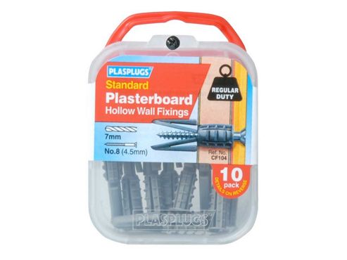 Image of Plasplugs Cf104 Plasterboard Fixing R/duty X10