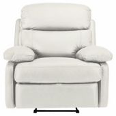 Cordova Leather Recliner Chair Ivory