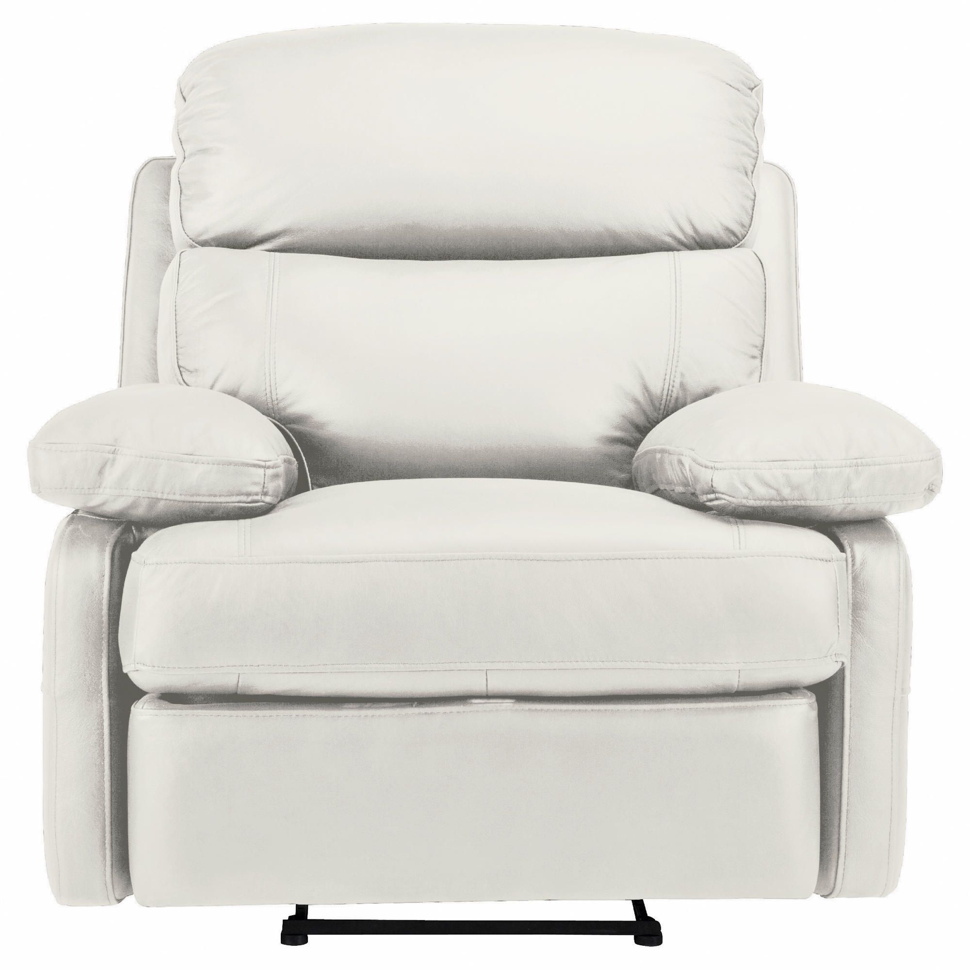 Cordova Leather Recliner Chair Ivory at Tesco Direct