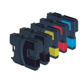 5 Compatible Ink Cartridges for Brother DCP 195C - Cyan / Magenta / Yellow / Black (Capacity: 122.5 ml)