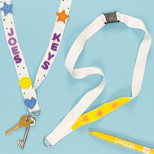 Image of Kids Crafts Decorate Your Own Lanyards (4 Pcs)