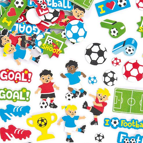 Image of Football Foam Craft Stickers (pack Of 120)