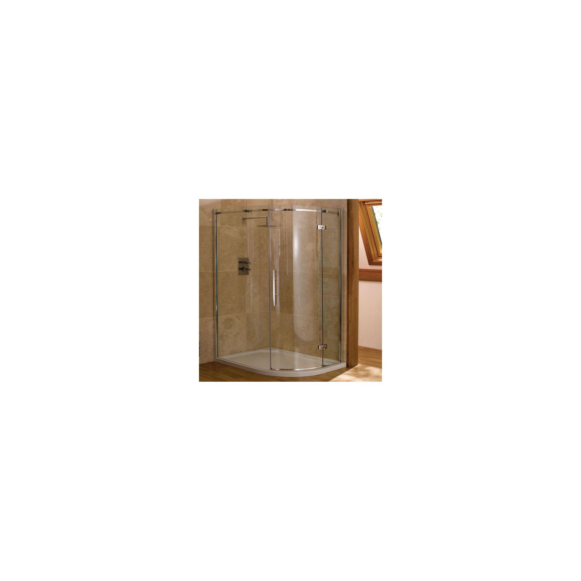 Merlyn Vivid Nine Offset Quadrant Shower Door, 1200mm x 900mm, Left Handed, 8mm Glass at Tesco Direct