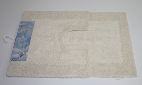 Image of Dandy Pedestal Cream Bath Set - 80cm X 50cm