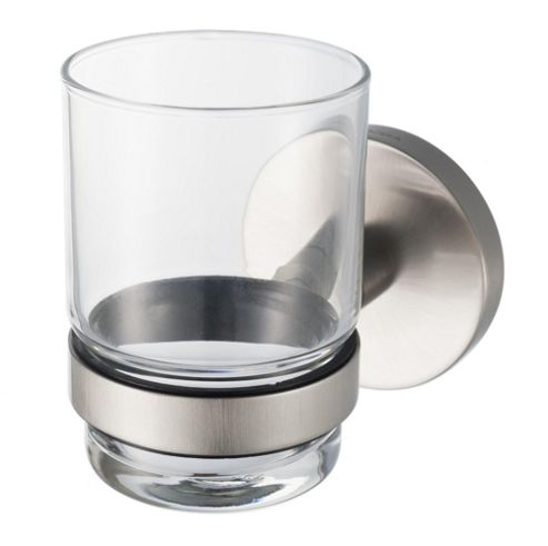Image of Haceka Pro 2500 Glass Holder In Brushed Silver