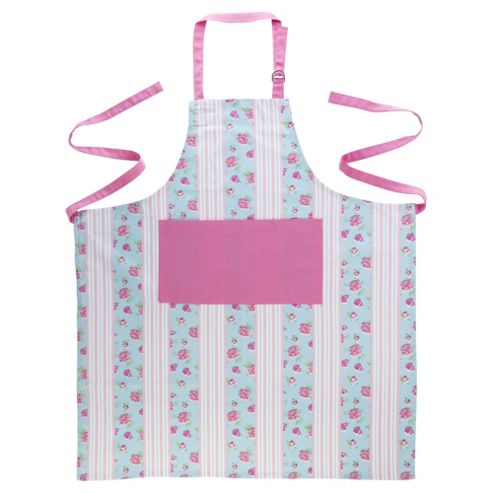 Image of Tesco Vintage Floral & Stripe Apron