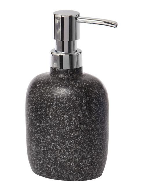 Image of Linea 100% Acrylic Glitter Soap Dispenser In Grey