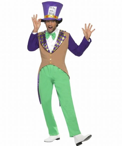 Image of Mad Hatter - Adult Costume Size: 38-40