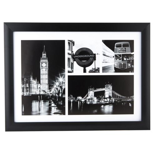 Image of London Framed Multi Print 50x37cm