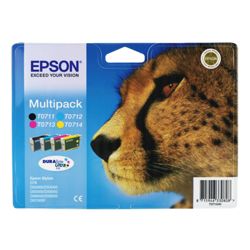 Epson T0715 Multi Colour Printer Ink Cartridge Multipack (Contains T0711, T0712, T0713, T0714 cartridges)