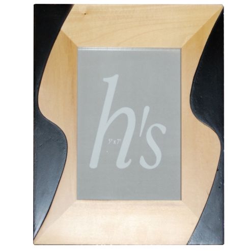Image of 5 X 7 Decorative Photo Frame - Black / Brown