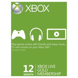 Xbox Live - 12 Month Gold Card