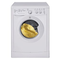 Indesit IWDC6105 Washer Dryer, 6kg Wash Load, 1000 RPM Spin, B Energy Rating. White
