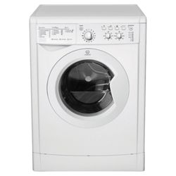 Indesit IWDC6125 Washer Dryer, 6kg Wash Load, 1200 RPM Spin, A Energy Rating. White